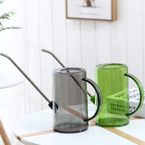 Plastic Flower Watering Can Transparent Watering Pot