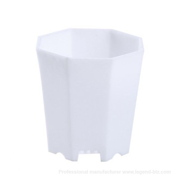  Thick Wall Octagonal Multi Color Chinese Plastic Culture Pot For Cactus And Succulents