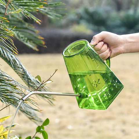 Long Nozzle Plastic Flower Watering Can Transparent Watering Pot