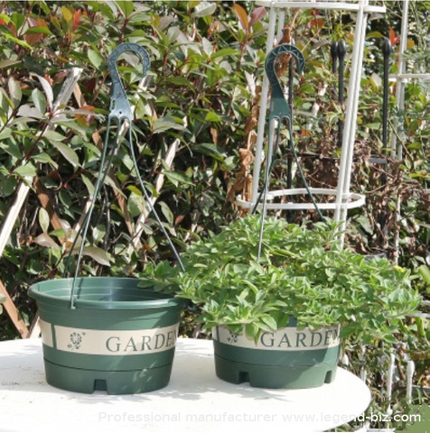 Plastic Hanging Flowerpot Army Green Hanging Pot