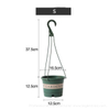Plastic Hanging Flowerpot Army Green Hanging Pot