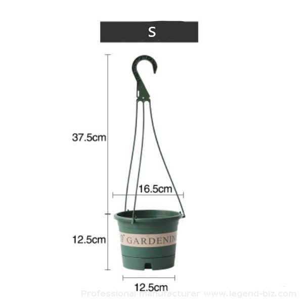 Plastic Hanging Flowerpot Army Green Hanging Pot