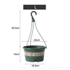Plastic Hanging Flowerpot Army Green Hanging Pot