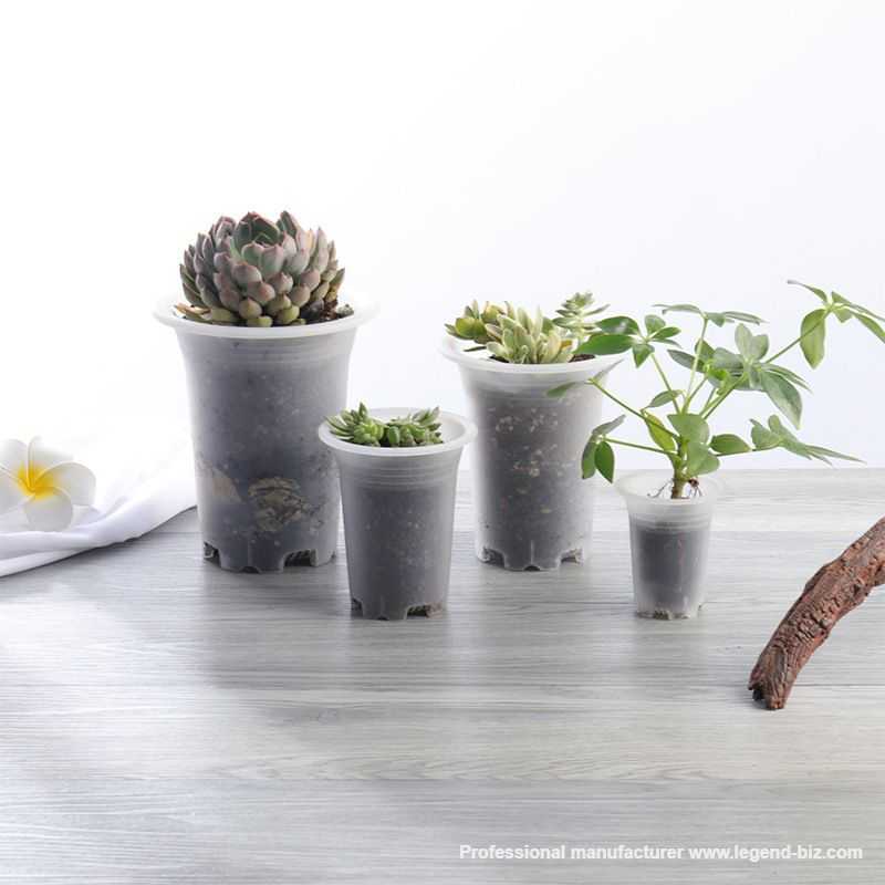  Thick Wall Round Multi Color Plastic Culture Pot For Cactus And Succulents