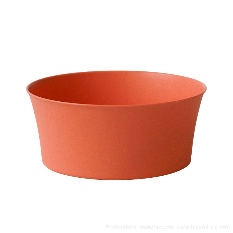 Round Plastic Clay Flowerpot Succulent Planter Pots 