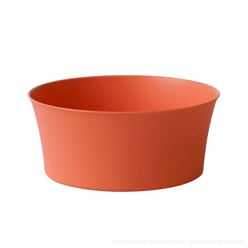 Round Plastic Clay Flowerpot Succulent Planter Pots 