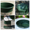 Lower Model Dark Green Plastic Gallon Pot Plastic Nursery Pot