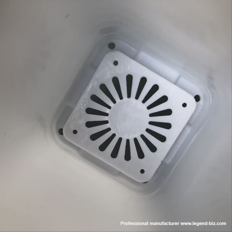 Cute Different Size Tall Thick Wall Square Black And White Chinese Plastic Nursery Pot 