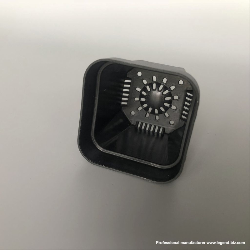 Cute Different Size Thick Wall Square Black And White Chinese Plastic Nursery Pot For Cactus And Succulents