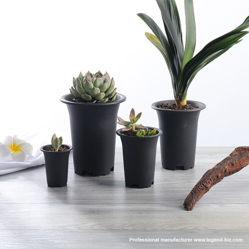  Thick Wall Round Multi Color Plastic Culture Pot For Cactus And Succulents